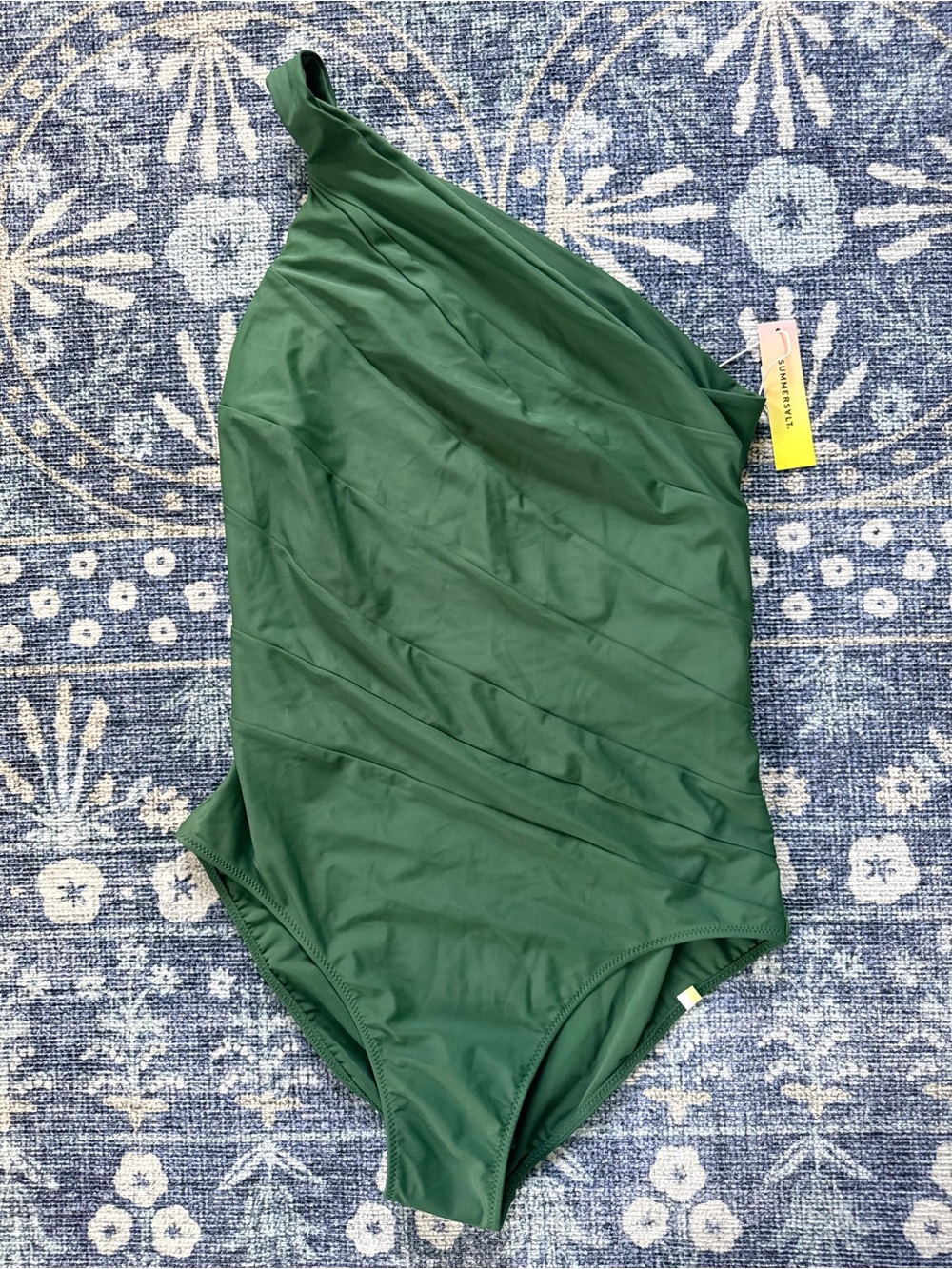 Summersalt Sidestroke One Shoulder Swimsuit 12 NEW